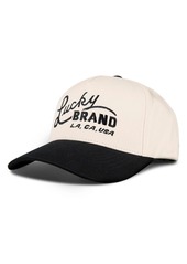 Lucky Brand Women's Vintage Embroidered Baseball Cap - Stone, Black