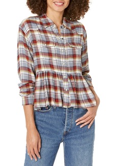 Lucky Brand womens Plaid Western Babydoll Shirt   US