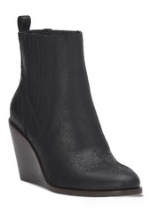 Lucky Brand Women's Wilano Pull-On Wedge Booties - Black/Black Suede