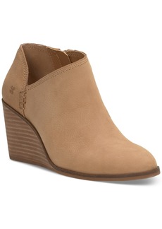 Lucky Brand Women's Zemlin Wedge Booties - Canella Leather