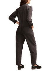 Lucky Brand Women's Zip-Front Denim Jumpsuit - Soft Black