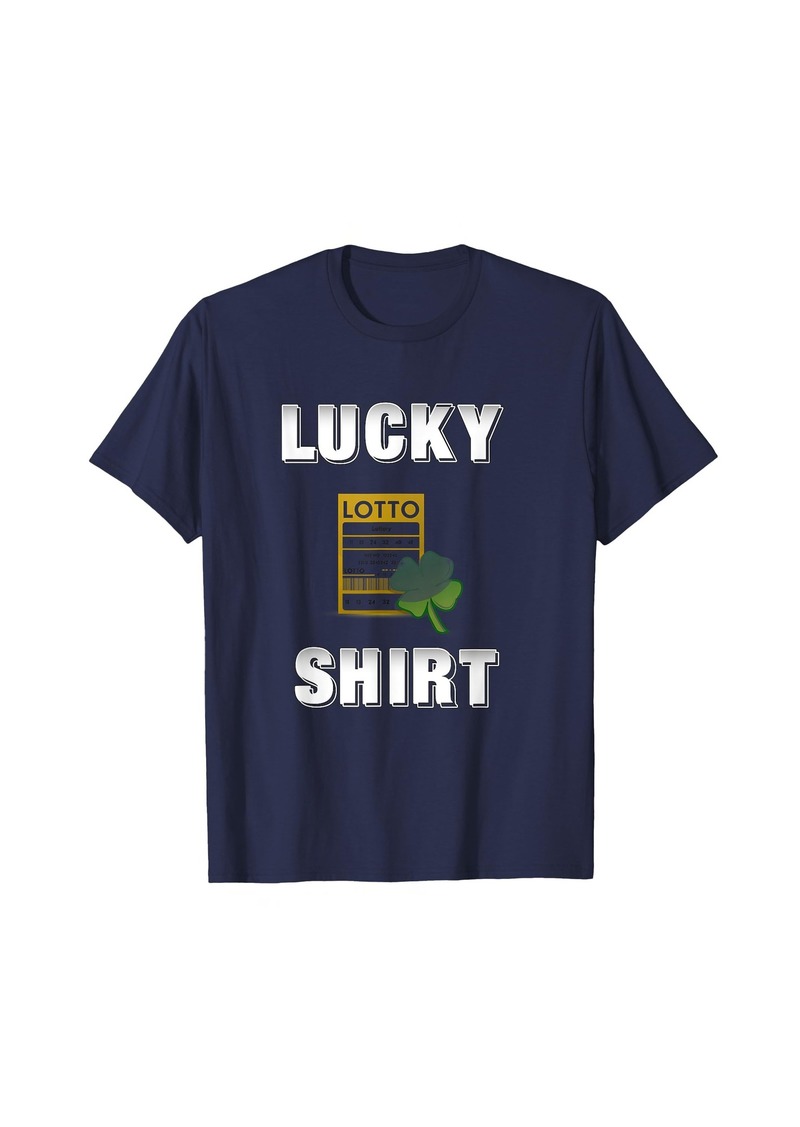 Lucky Brand Lucky Lottery Lotto Ticket Tee Shirt Darks T-Shirt