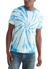 Lucky Brand Tie Dye Logo T-Shirt in Blue Multi at Nordstrom