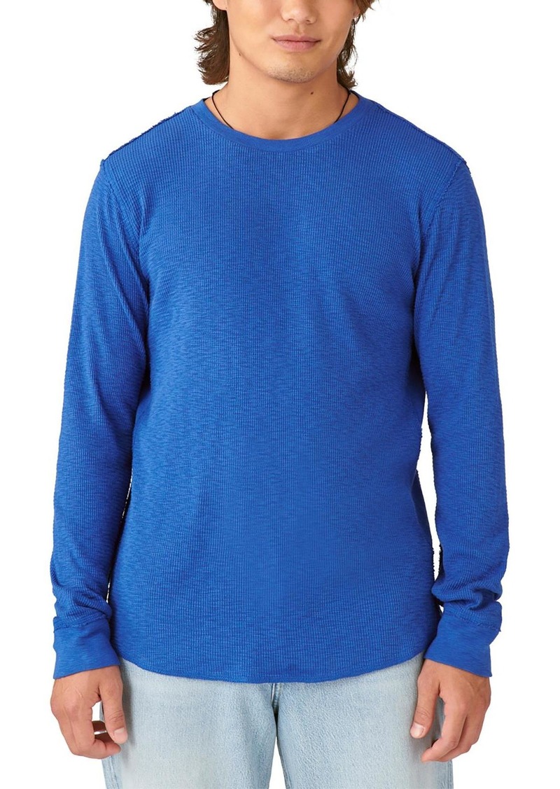 Lucky Brand Mens Waffle Crewneck T-Shirt