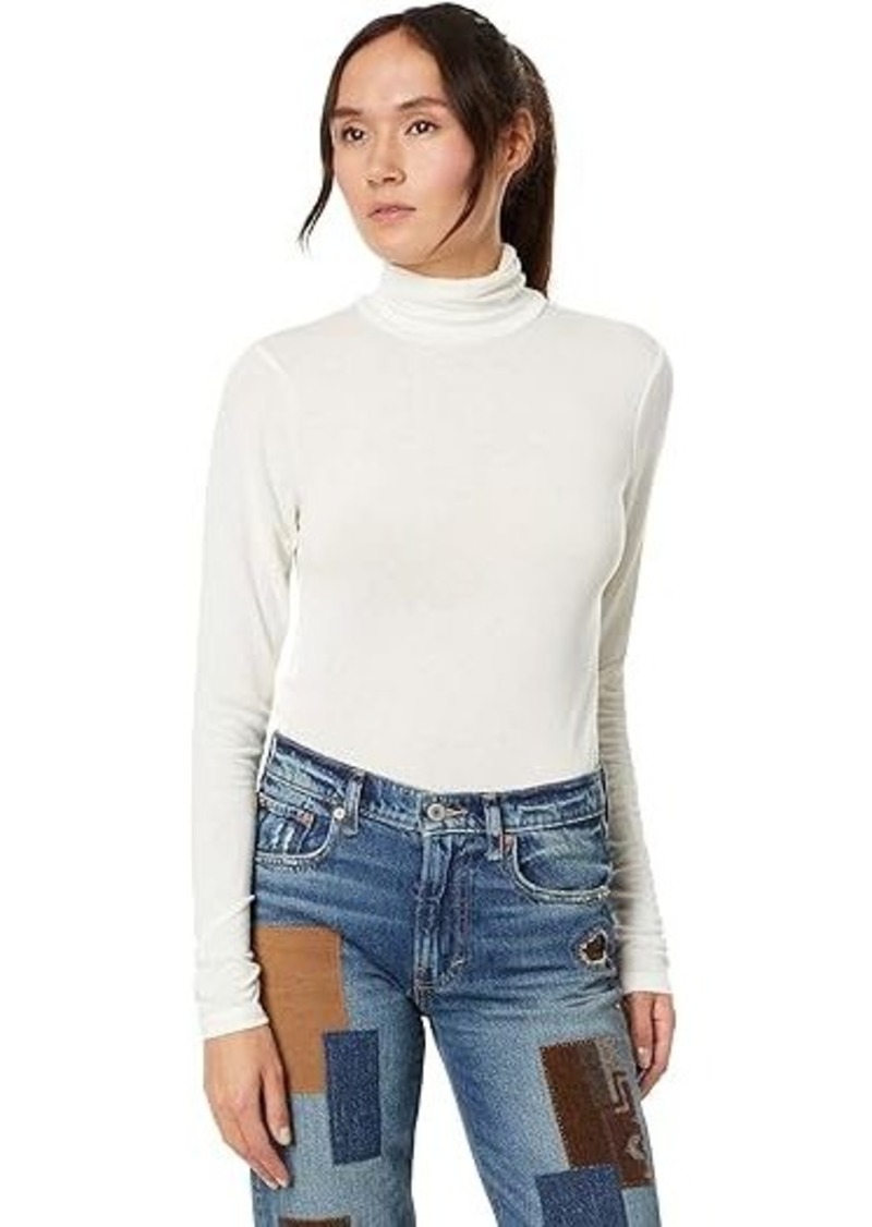 Lucky Brand Mock Neck Layering Top