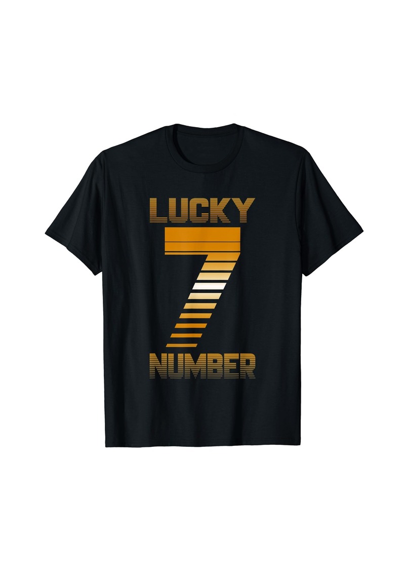 Lucky Brand My Lucky Number 7 Tee Cool Lucky 7 Gift Shirt T-Shirt