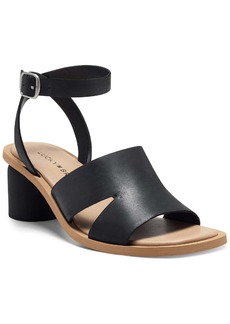Lucky Brand Pemal Womens Leather Ankle Strap Heel Sandals