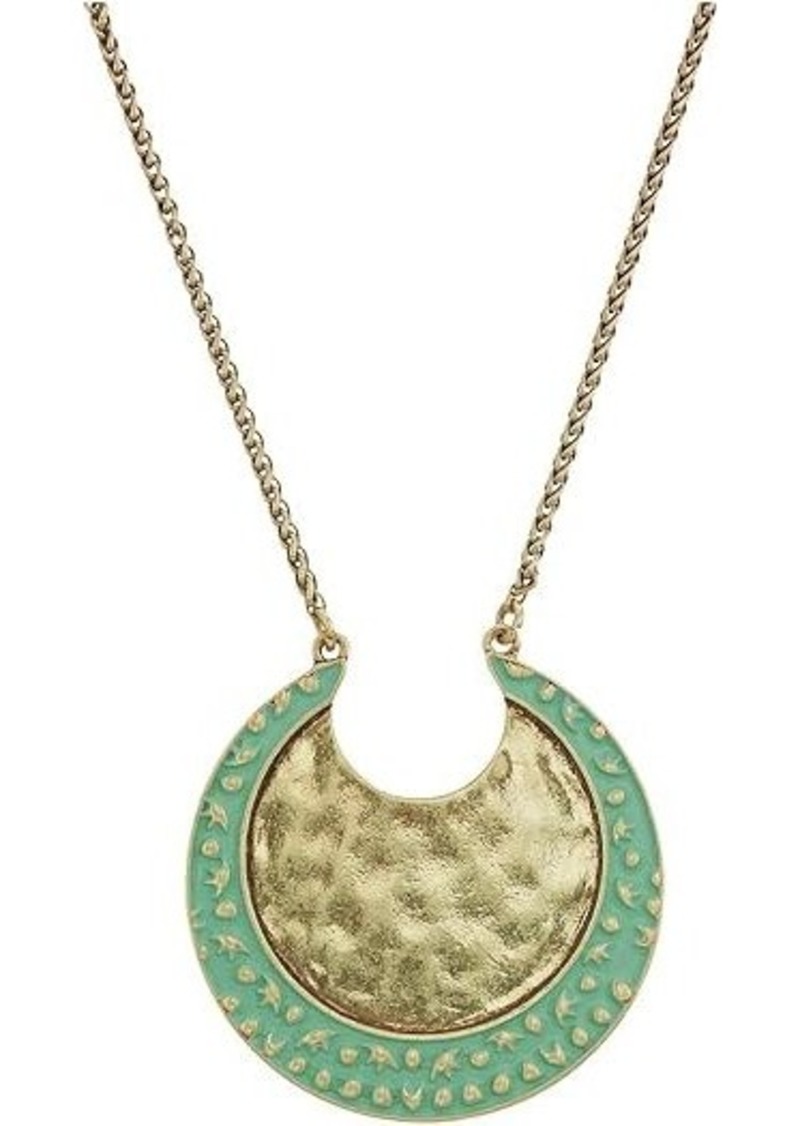 Lucky Brand Pendant Moon Necklace