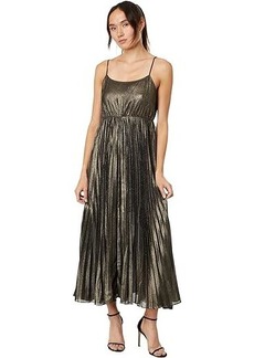 Lucky Brand Pleated Party Midi Dress