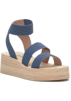 Lucky Brand Samella Womens Ankle Strap Wedge Slingback Sandals