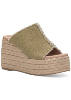 Lucky Brand Scippio Womens Espadrille Square Toe Platform Sandals