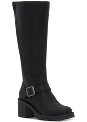 Lucky Brand Scoty Womens Leather Pull On Knee-High Boots