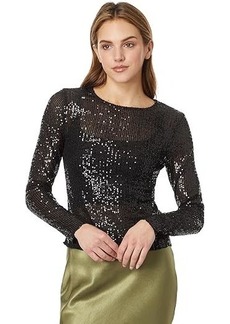 Lucky Brand Sequin Knit Top