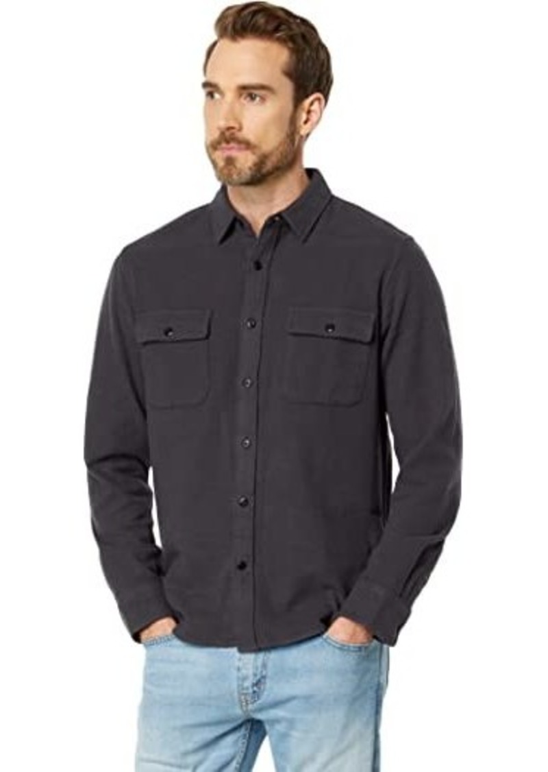 Lucky Brand Solid Workwear Cloud Soft Long Sleeve Flannel