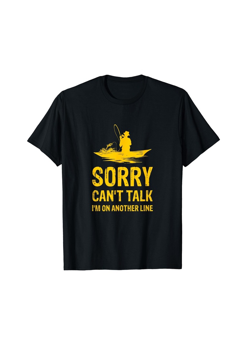 Lucky Brand Sorry Can't Talk I'm On Another Line T-Shirt