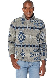 Lucky Brand Men's Southwestern Print Full Zip Bomber Sweater