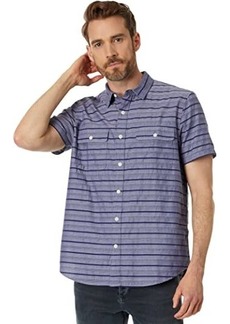 Lucky Brand Striped Short Sleeve Workwear Shirt