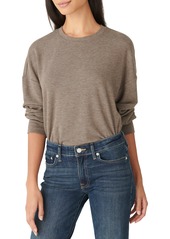 Lucky Brand Cloud Fleece Long Sleeve Top in Cocoa Brown at Nordstrom
