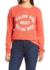 Lucky Brand Feeling Good Graphic Cotton Sweatshirt in Bitter Sweet at Nordstrom
