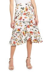 Lucky Brand Sadie Wrap Skirt in Natural Multi at Nordstrom