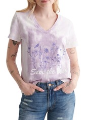 Lucky Brand Save the Bees Tie Dye Graphic Tee