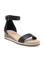 Lucky Brand Westae Ankle Strap Sandal in Black Leather at Nordstrom
