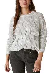 Lucky Brand Womens Wool Blend Mock Neck Pullover Sweater