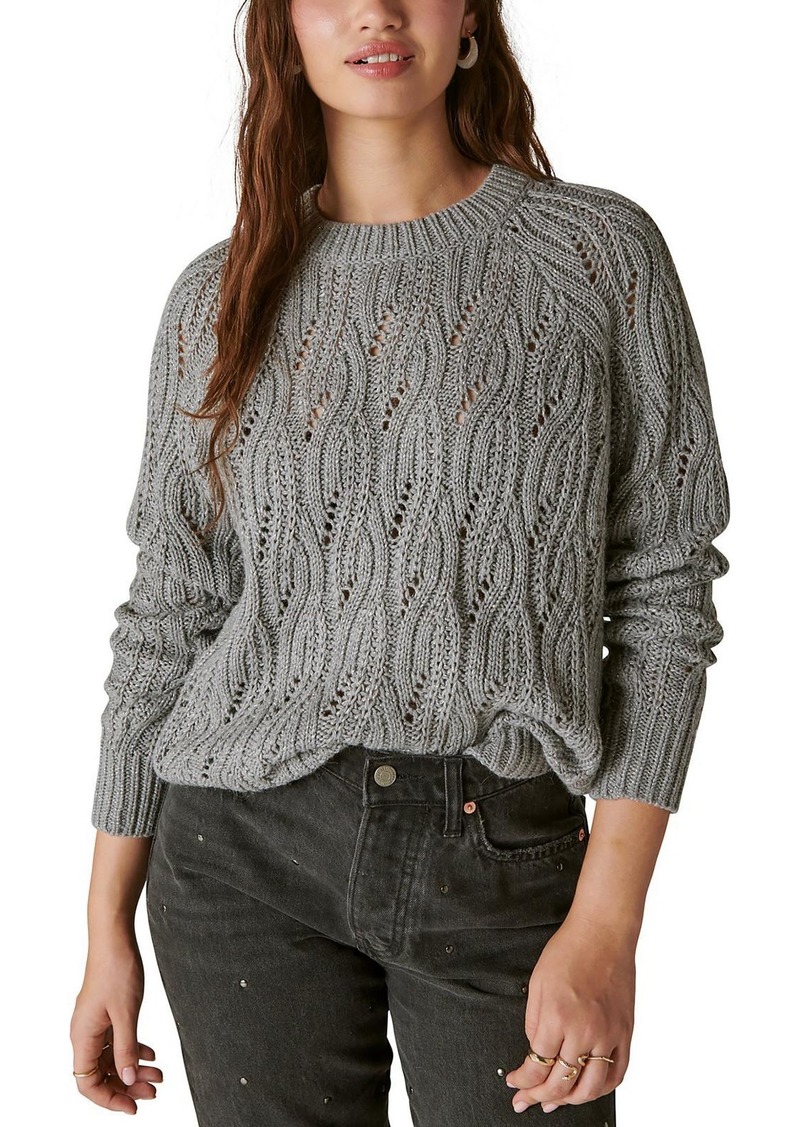 Lucky Brand Womens Wool Blend Mock Neck Pullover Sweater