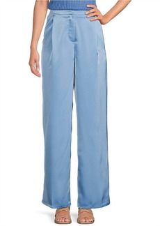 Lucy Amal Satin Pant In Light Blue