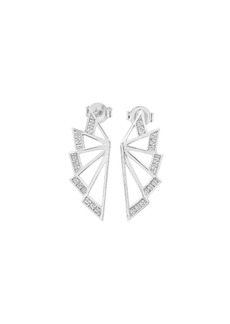 Lucy Angel Wing Studs Earrings - Silver