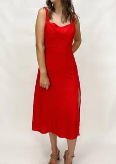 Lucy Aniyah Corset Dress in Red