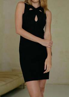 Lucy Aquarius Knit Dress In Black