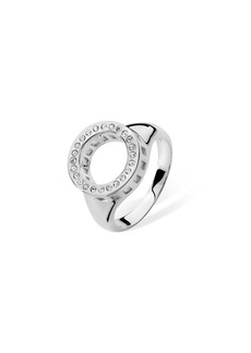Lucy Art Deco Halo Ring - Silver