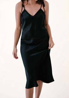 Lucy Betty Slip Dress In Black