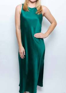 Lucy Bias Dress In Emerald