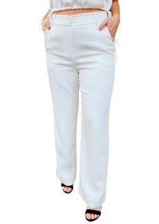 Lucy Chloe Pant In White
