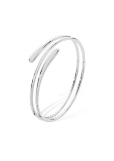 Lucy Coil Drop Bangle - Silver