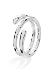 Lucy Coil Drop Ring - Silver