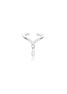 Lucy Drop Cuff with Drip - Silver