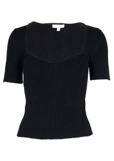 Lucy Ethan Knit Top In Black