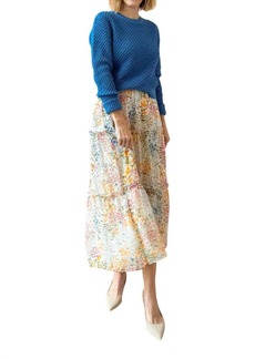 Lucy Evelyn Floral Skirt In Multi Color