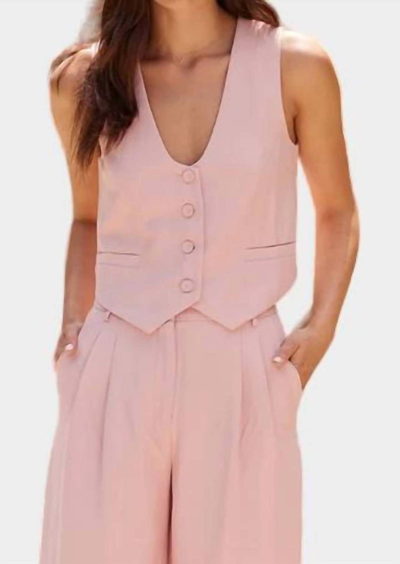 Lucy Harrieta Vest In Pink