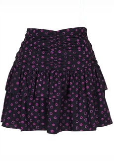 Lucy Isola Mini Skirt In Black/pink