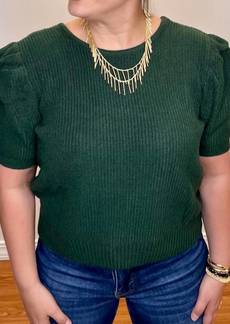 Lucy Kai Tie Sweater In Emerald