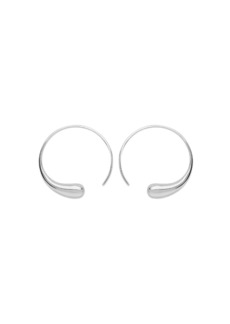 Lucy Large Luna Hoop Earrings - Silver