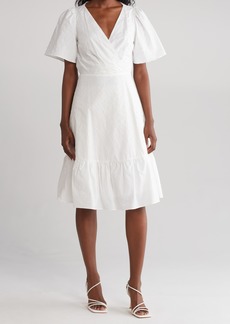 Lucy Paris Mona Cutout Cotton Dress in White at Nordstrom Rack