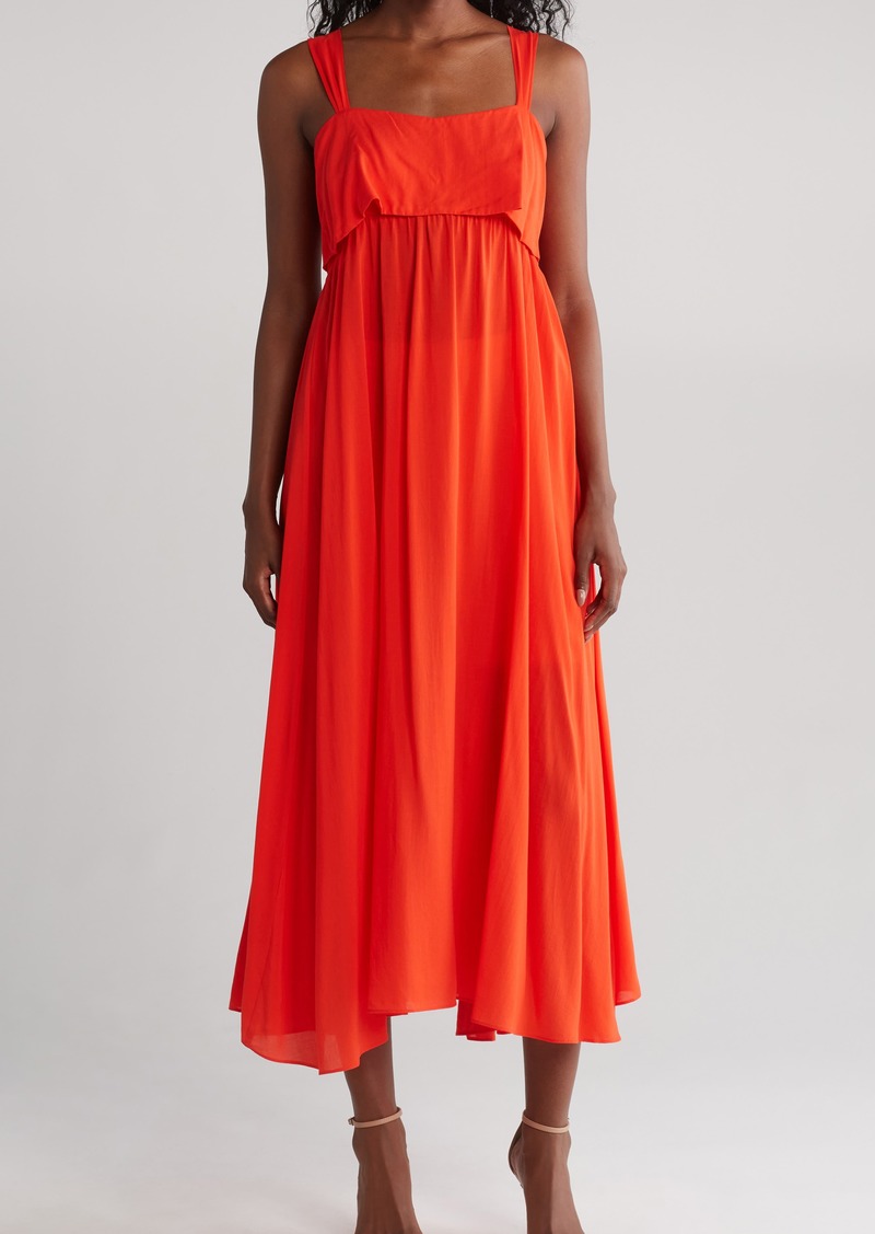 Lucy Paris Verona Twist Front Maxi Dress in Red at Nordstrom Rack