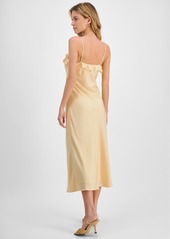 Lucy Paris Women's Sienna Ruffled Slip Dress - Yellow