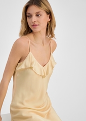 Lucy Paris Women's Sienna Ruffled Slip Dress - Yellow