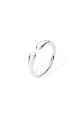 Lucy Quartermaine Double Drop Ring Size T - Silver